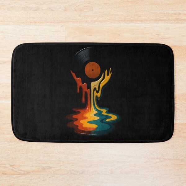 Item preview, Melting Vinyl Vibes – Retro Record Dripping with Colorful Grooves designed and sold by Shoot-The-Moon.