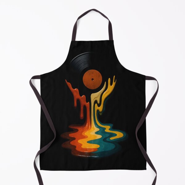 Item preview, Melting Vinyl Vibes – Retro Record Dripping with Colorful Grooves designed and sold by Shoot-The-Moon.