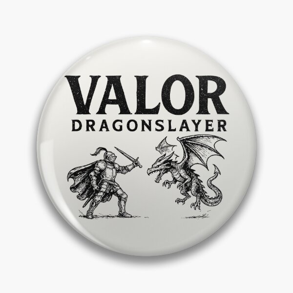 Item preview, Valor Knight Slaying Dragon Silhouette designed and sold by SteadyRolling.