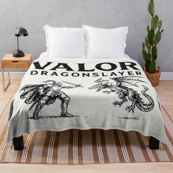 Item preview, Valor Knight Slaying Dragon Silhouette designed and sold by SteadyRolling.