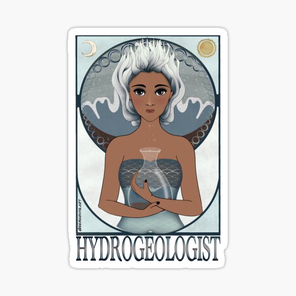 Item preview, Hydrogeologist (SciArt Nouveau) designed and sold by Semarhy Quiñones.