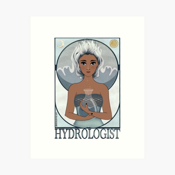 Item preview, Hydrologist (SciArt Nouveau) designed and sold by Semarhy Quiñones.