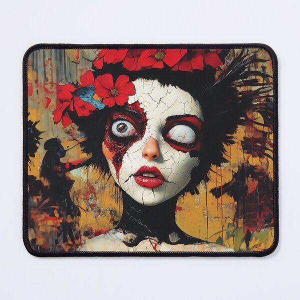 Item preview, Surreal macabre Bird Woman 1 designed and sold by Made-by-Gus.