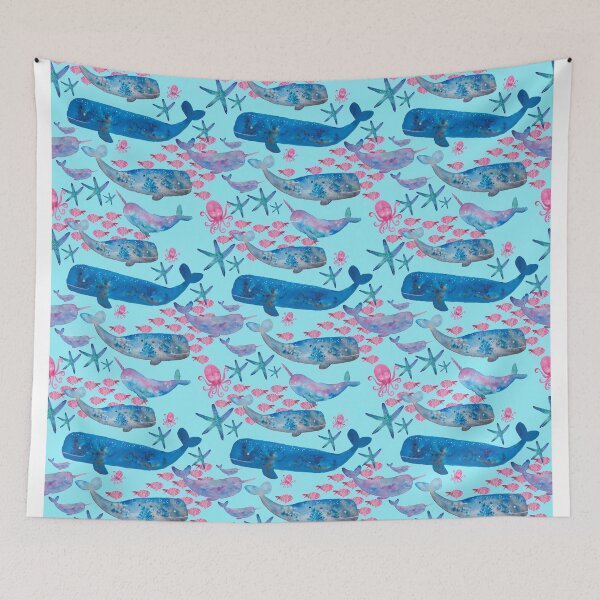 Artikelvorschau, Sealife Aquarell-Blau entworfen und verkauft von Kimmygowland.
