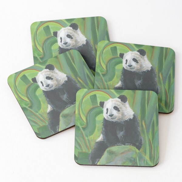 Item preview, Mischief 2- Giant Panda Abstracted Bamboo Background designed and sold by The Art Entropist.