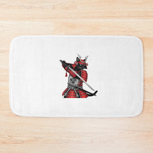 Item preview, Fierce Armored Cat Samurai, Sword Drawn designed and sold by schwa24jpn.