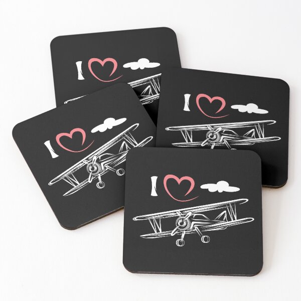 Item preview, Oldschool airplane with heart - aviation love designed and sold by AndreMi.