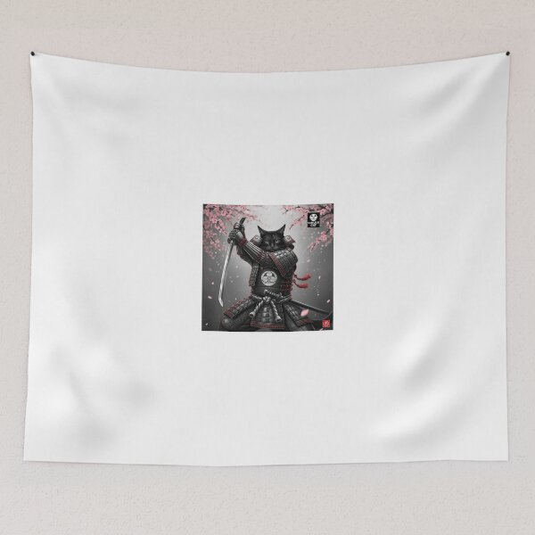 Item preview, Fierce Armored Cat Samurai, Sword Drawn designed and sold by schwa24jpn.