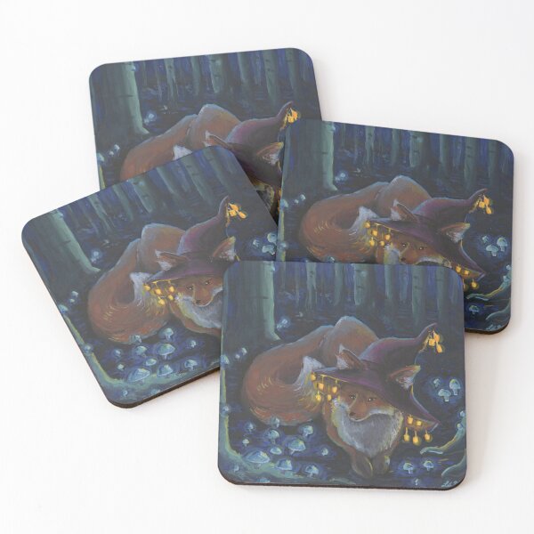 Item preview, Fall Fox- Witchy Moonlit Forest Scene designed and sold by The Art Entropist.