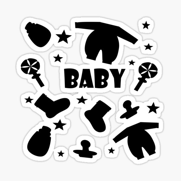 Item preview, Cute pattern with children's elements on a white background. Birthday, print designed and sold by KseniaUAart.