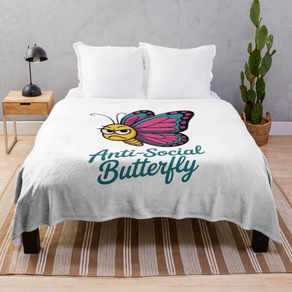 Item preview, Anti Social Butterfly designed and sold by MonkiFlipp.