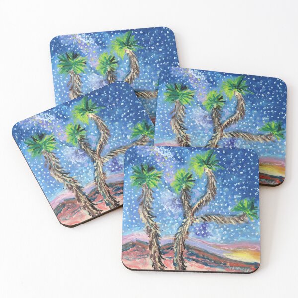 Item preview, Joshua Tree California Oil Pastel Painting designed and sold by SomeChicksArt.