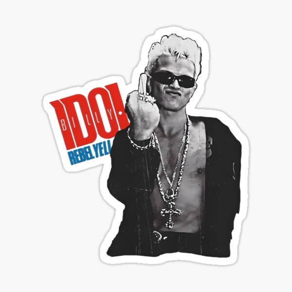 Vista previa del artículo con la obra «El hombre gentil Billys Idol - Dedo medio», diseñado y vendido por Rih0wk.