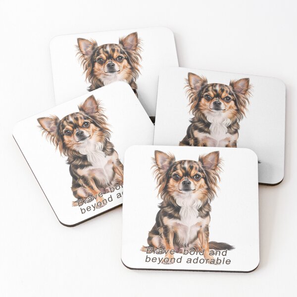 Item preview, Bold & Adorable – Long-Haired Chihuahua designed and sold by Pawtraitvibes.