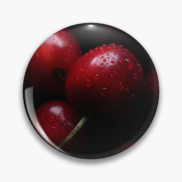 Item preview, Dark Moody Cherries Macro Close-up – Dramatic and Ultra-realistic designed and sold by ArtiQreate.