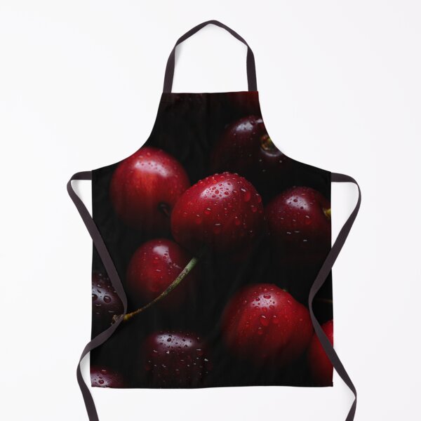 Item preview, Dark Moody Cherries Macro Close-up – Dramatic and Ultra-realistic designed and sold by ArtiQreate.