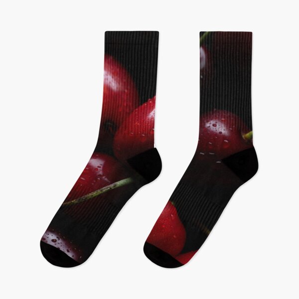 Item preview, Dark Moody Cherries Macro Close-up – Dramatic and Ultra-realistic designed and sold by ArtiQreate.