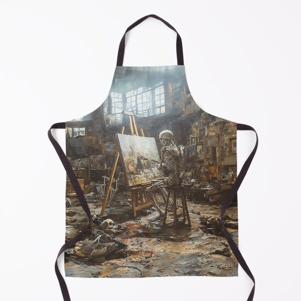 Item preview, Oil Painting Skeleton Artist 13 designed and sold by Made-by-Gus.