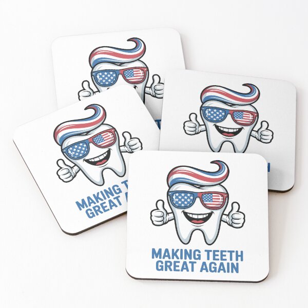 Item preview, Making Teeth Great Again – Funny Patriotic Tooth Design designed and sold by Ben-Biga.