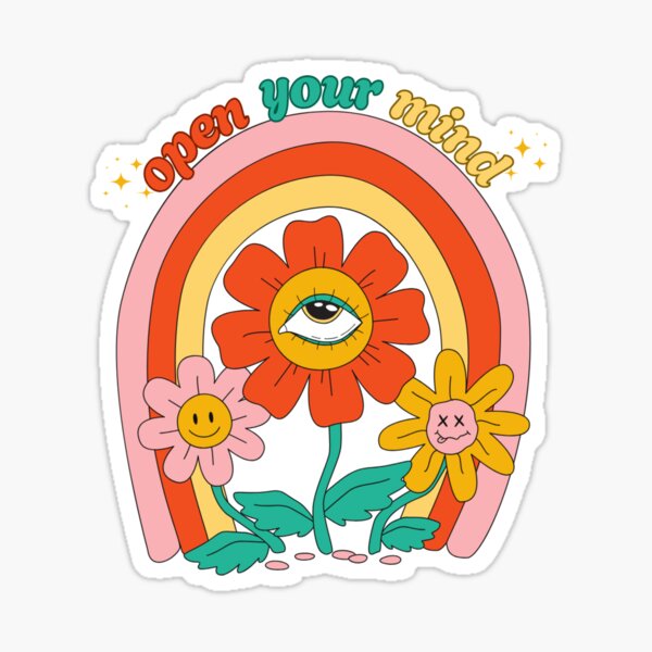 Artikel-Vorschau von Öffne deinen Geist, trippiges Blumenaugen-Design – Vibe Check Edit, designt und verkauft von shoporbitapparel.