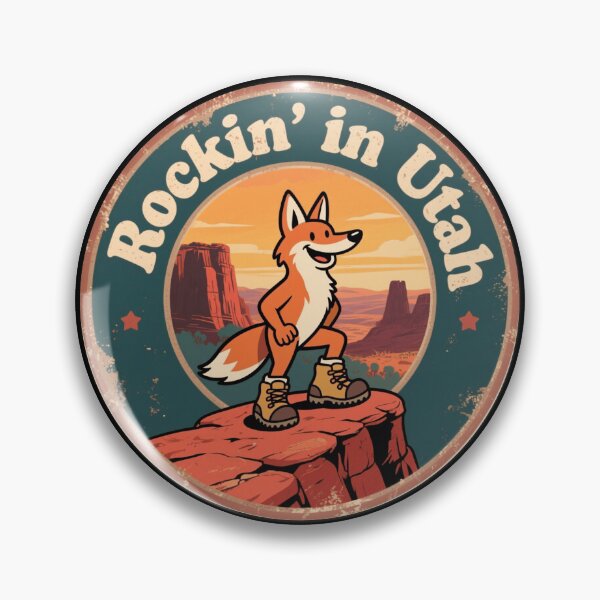 Item preview, Funny Vintage Utah Coyote Hiking Boots Retro designed and sold by Moedex.