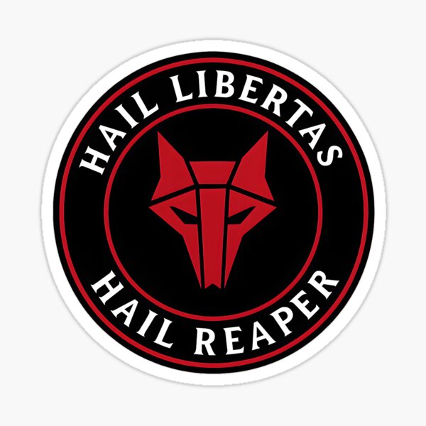 Item preview, Hail Libertas Hail Reaper inspired  – Red Rising Wolf Sigil Design designed and sold by Jordan Bell.