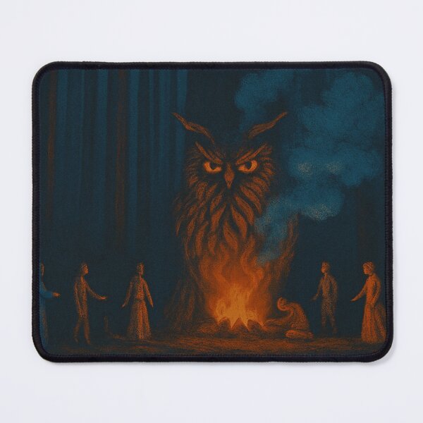 Item preview, The Gaze of the Owl – Guardian of the Fire designed and sold by Kunst-Shirt.