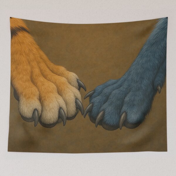 Item preview, Together Through Fur or Claws designed and sold by nikkolaus.