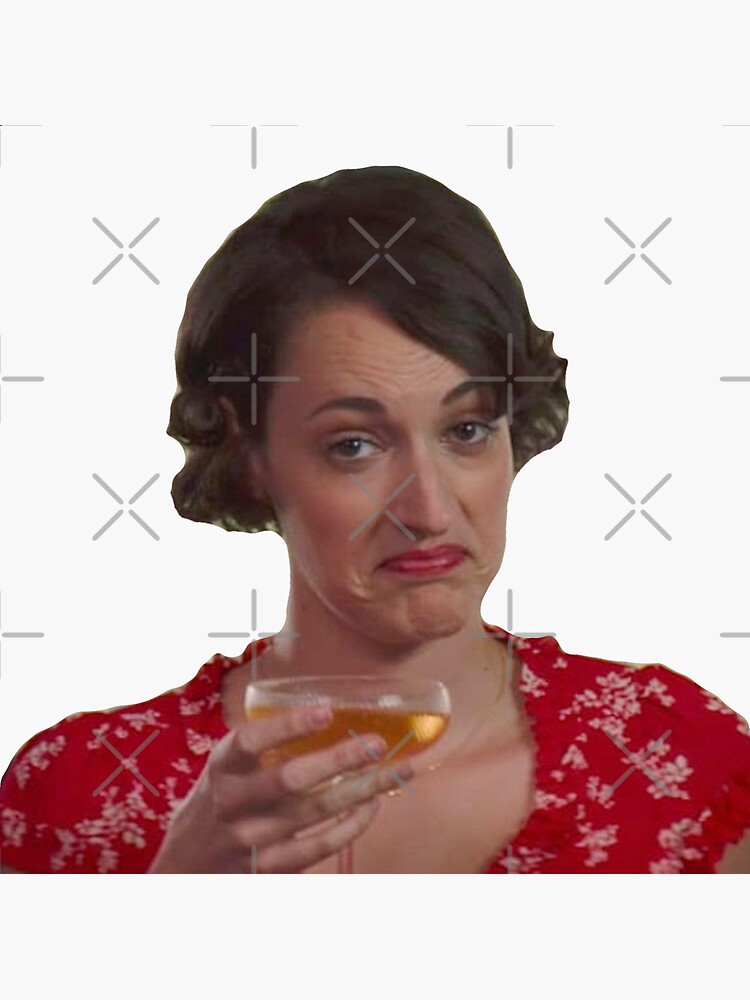 Thumbnail 3 of 3, Sticker, Fleabag - I'll Drink to That designed and sold by baranskini.