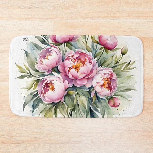 Item preview, Watercolor peonies designed and sold by PrintLabStudio.