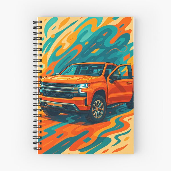 Item preview, Bold Pickup Truck Displayed In Vibrant Abstract Colorful Background designed and sold by RevUpDesign.