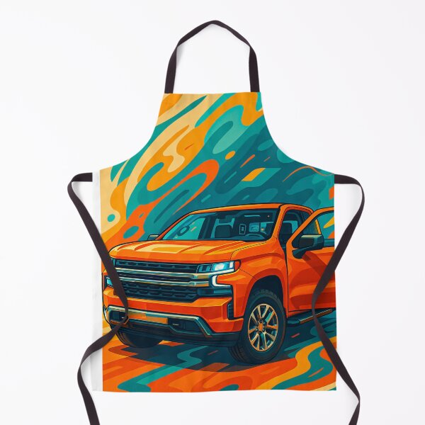 Item preview, Bold Pickup Truck Displayed In Vibrant Abstract Colorful Background designed and sold by RevUpDesign.