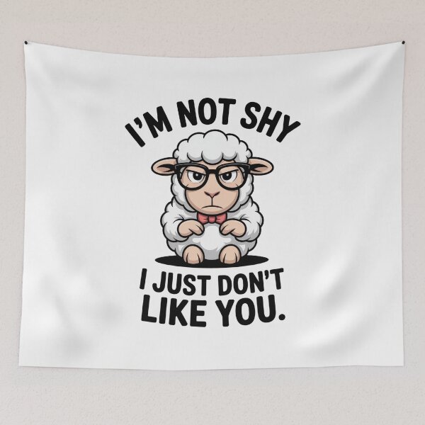 Item preview, I'm Not Shy, I Just Don't Like You Sheep designed and sold by MonkiFlipp.
