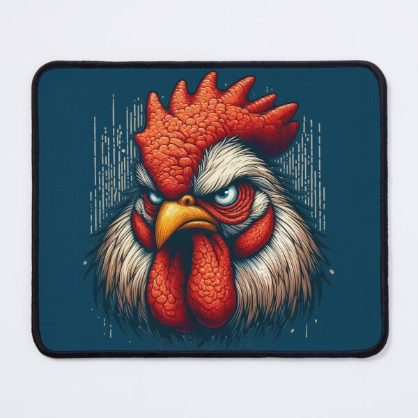 Item preview, Angry Rooster Head – Fierce Chicken Art with Bold Attitude designed and sold by gkhanco.