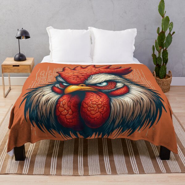 Item preview, Angry Rooster Head – Fierce Chicken Art with Bold Attitude designed and sold by gkhanco.