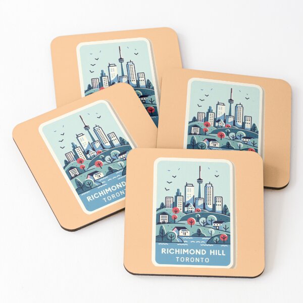 Item preview, Richmond Hill Toronto Skyline & Nature | Cute Canada Sticker Design,  designed and sold by PaintMeWorld.