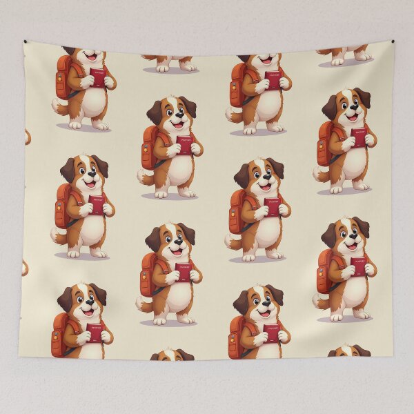 Item preview, Travel Pup with Passport – Cute Cartoon Dog Adventurer designed and sold by Fikuall.
