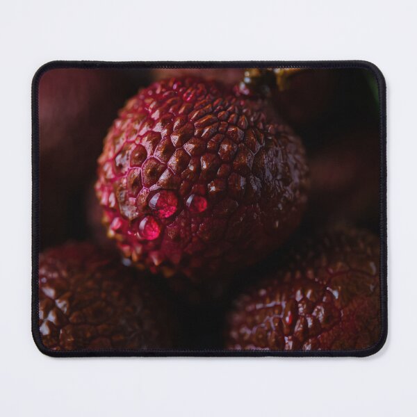 Item preview, Dark Moody Lychee – Ultra-realistic Fruit Macro Art designed and sold by ArtiQreate.