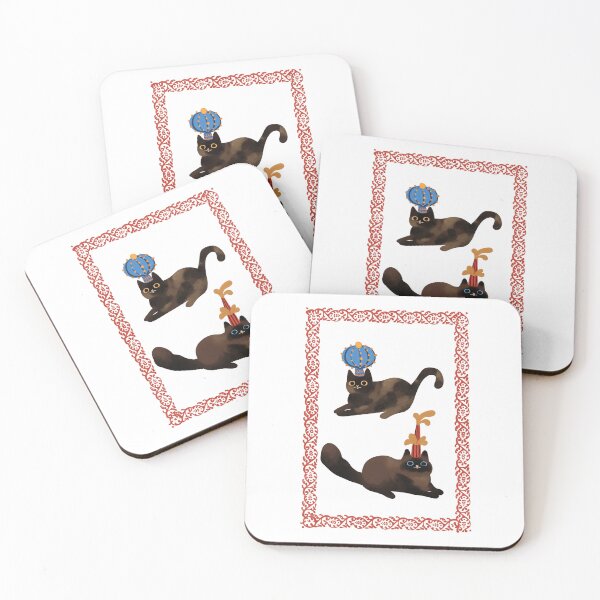 Item preview, Folk Cats Double designed and sold by Lydia-Croft-Art.