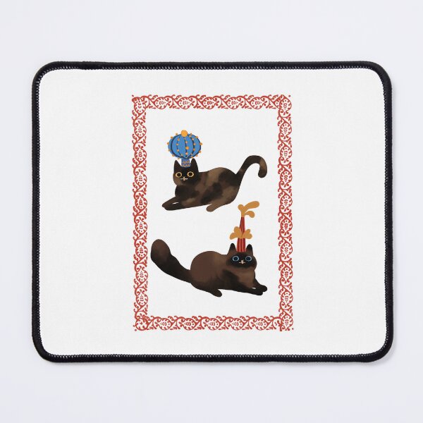 Item preview, Folk Cats Double designed and sold by Lydia-Croft-Art.