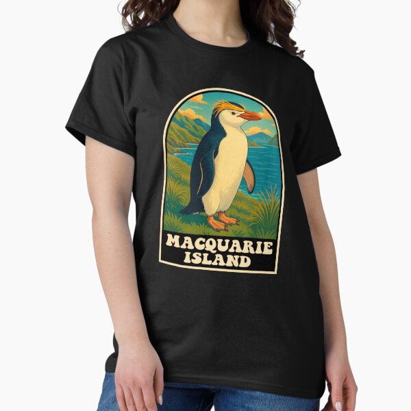 Item preview, Macquarie Island Penguin Wildlife Vintage Design designed and sold by JackCurtis1991.
