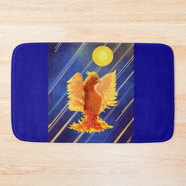 Item preview, Cosmic Glowing Firebird Cyber-Semurg With Neon Contours and Lines designed and sold by Felia001.