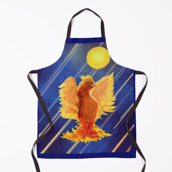 Item preview, Cosmic Glowing Firebird Cyber-Semurg With Neon Contours and Lines designed and sold by Felia001.