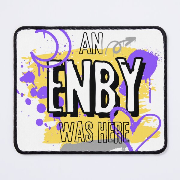 Item preview, An Enby Was Here designed and sold by jk.cartoons.