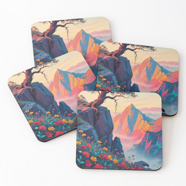 Item preview, Vibrant Mountain Vista Poster designed and sold by Hney-5.