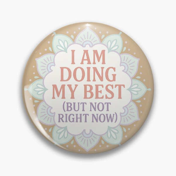 Item preview, I’m Doing My Best Mandala – Funny Affirmation for Burnout Days designed and sold by NullandPrinted.