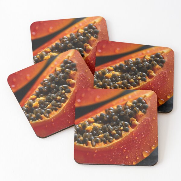 Item preview, Dark Moody Papaya Slices – Dramatic and Ultra-realistic Macro designed and sold by ArtiQreate.