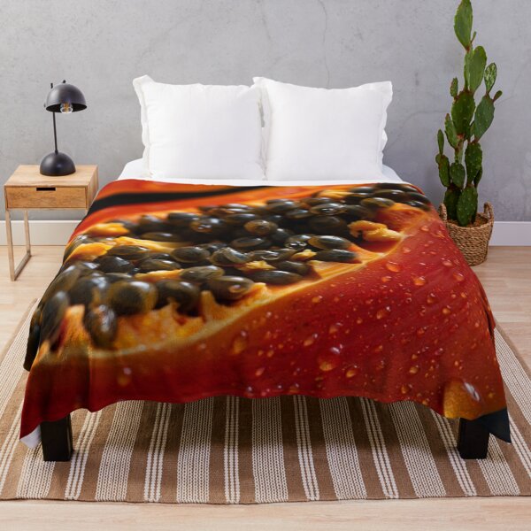 Item preview, Dark Moody Papaya Slices – Dramatic and Ultra-realistic Macro designed and sold by ArtiQreate.
