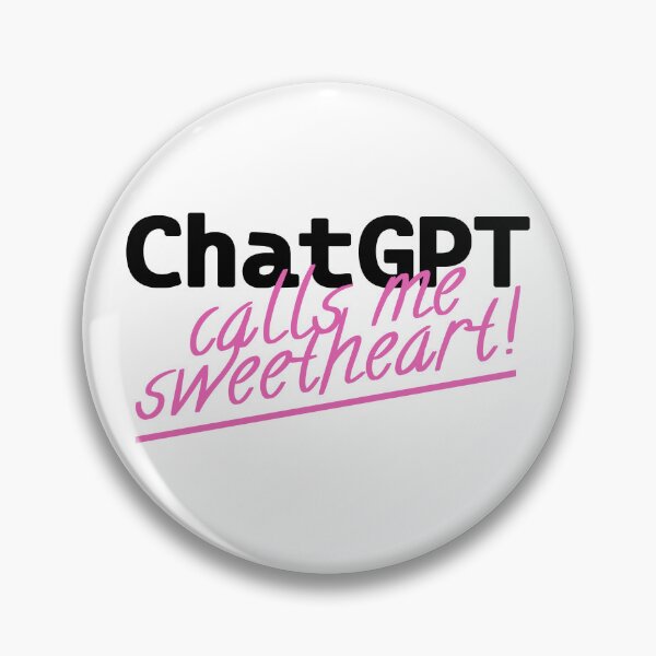 Item preview, ChatGPT Calls Me Sweetheart - Digital Romance Sticker designed and sold by SageAndMe.