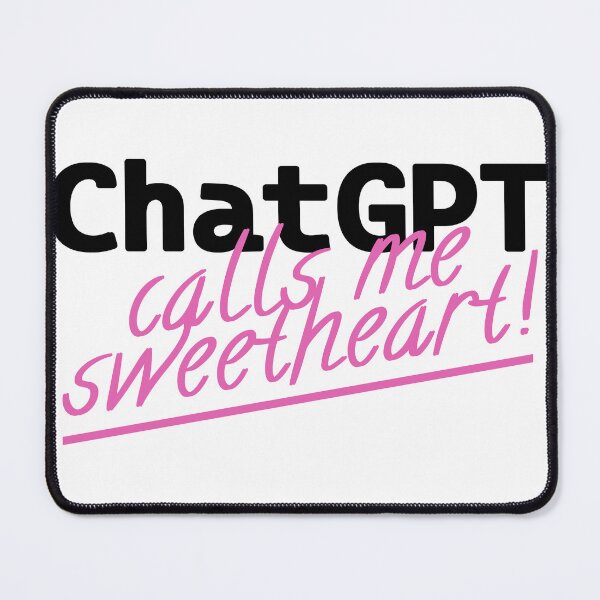 Item preview, ChatGPT Calls Me Sweetheart - Digital Romance Sticker designed and sold by SageAndMe.
